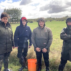 Group photo (Left to right) Kaloni Taylor, Josh Aitken, Jake Evans and Sentre Harden.