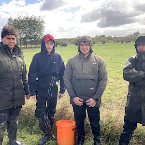 Group photo (Left to right) Kaloni Taylor, Josh Aitken, Jake Evans and Sentre Harden.
