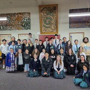 Ending Kapa Haka session with a group photo.