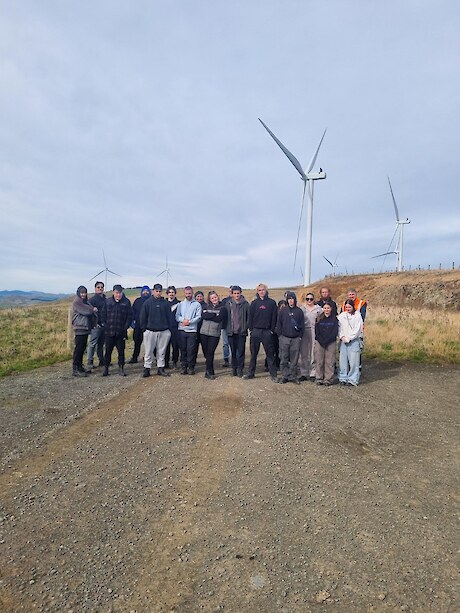 Site visit to Mercury Energy’s wind farm at Kaiwera.