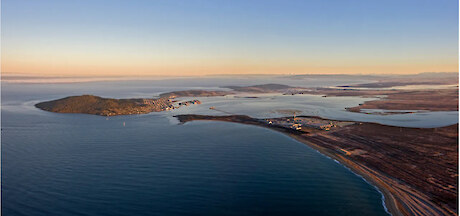 Tiwai Smelter and Bluff. Photo credit: Jeremy Pierce, Great South Visual Library.