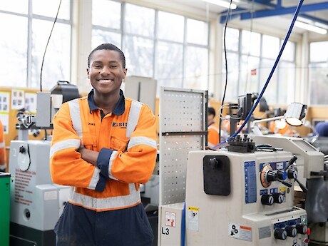 Daniel Minani credits the Kia Tū programme with giving him a new-found confidence. He has progressed onto the New Zealand Certificate in Mechanical Engineering (Level 3), a career pathway he’s dreamed of since childhood.